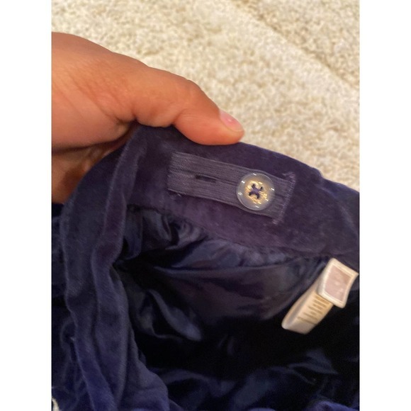 Janie and Jack Blue velvet skirt - Picture 6 of 8